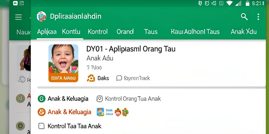 Tampilan antarmuka aplikasi DY01 yang intuitif dan menarik.