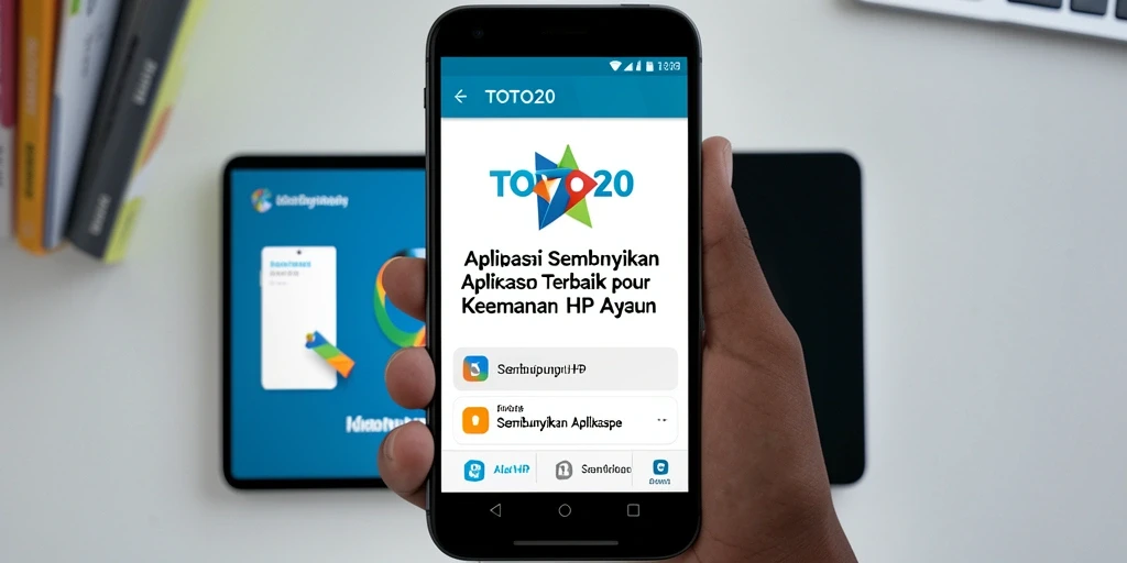 Antarmuka TOTO20 menampilkan fitur Sembunyikan Aplikasi yang intuitif.