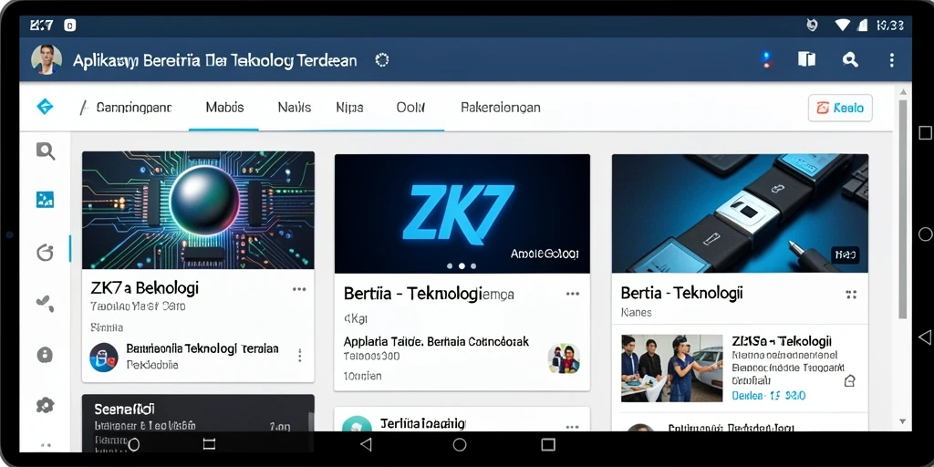 Tampilan antarmuka ZK7 yang modern dan user-friendly.